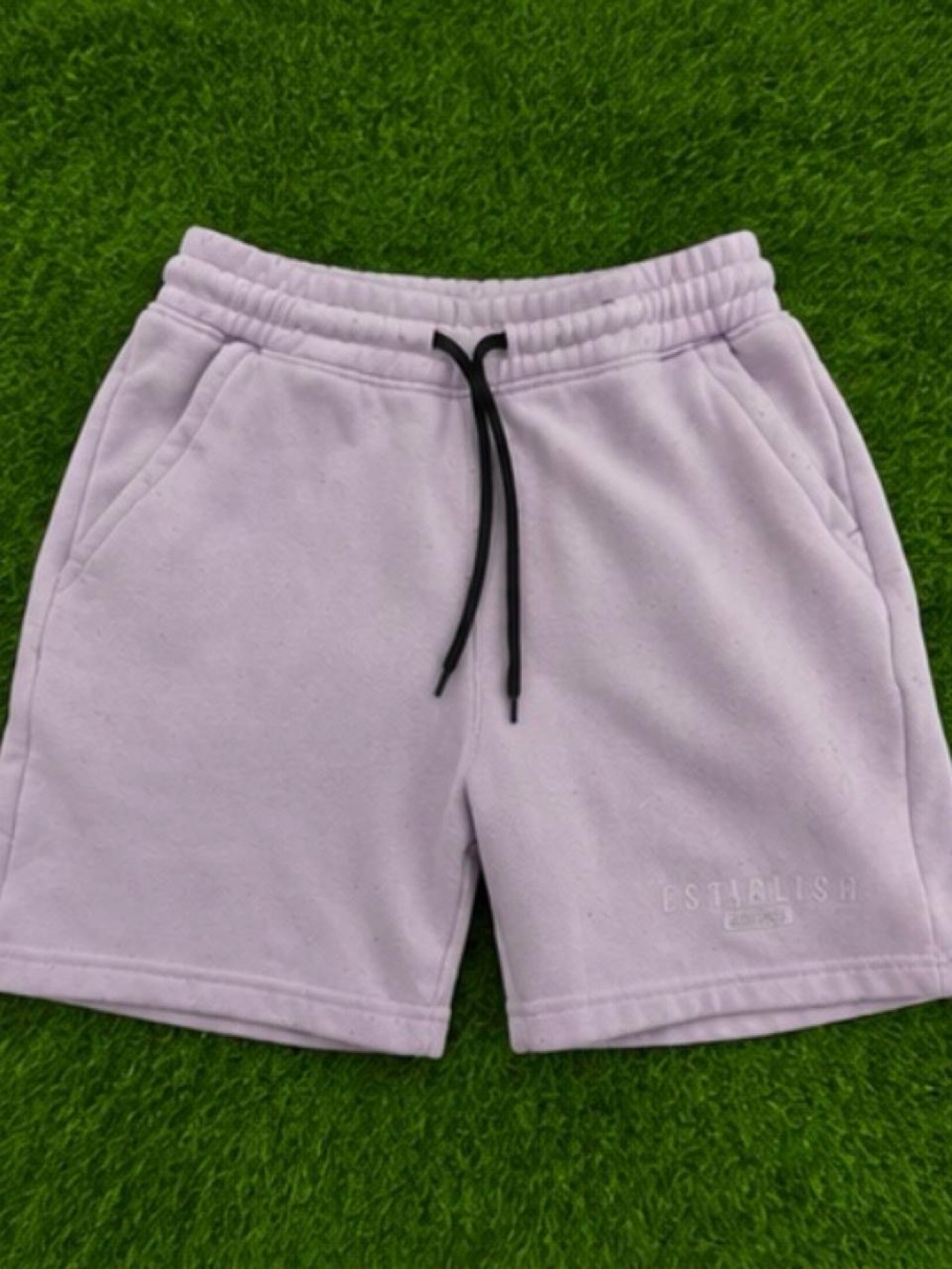Men's Lavender Athletic Drawstring Shorts